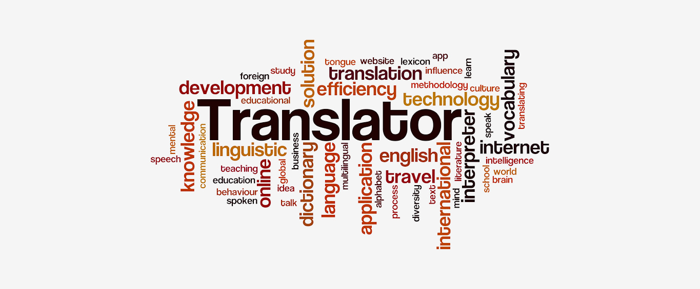 Diverse Schlagwörter zu den Themen Sprache & Übersetzen.