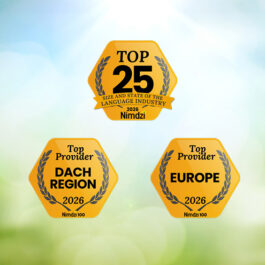 Platz 19 im Nimdzi-100-Ranking 2026 – Top-Platzierung im globalen Sprachdienstleistungsmarkt für die STAR Group